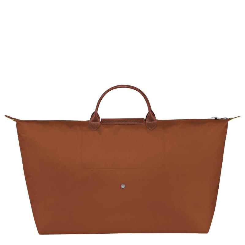 Bolsas de Viaje Longchamp Le Pliage Green M Mujer Marrom | TXSE-31496