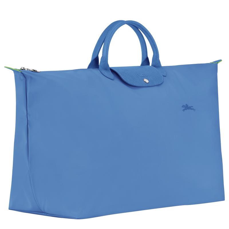 Bolsas de Viaje Longchamp Le Pliage Green M Hombre Azules | YKLG-75312