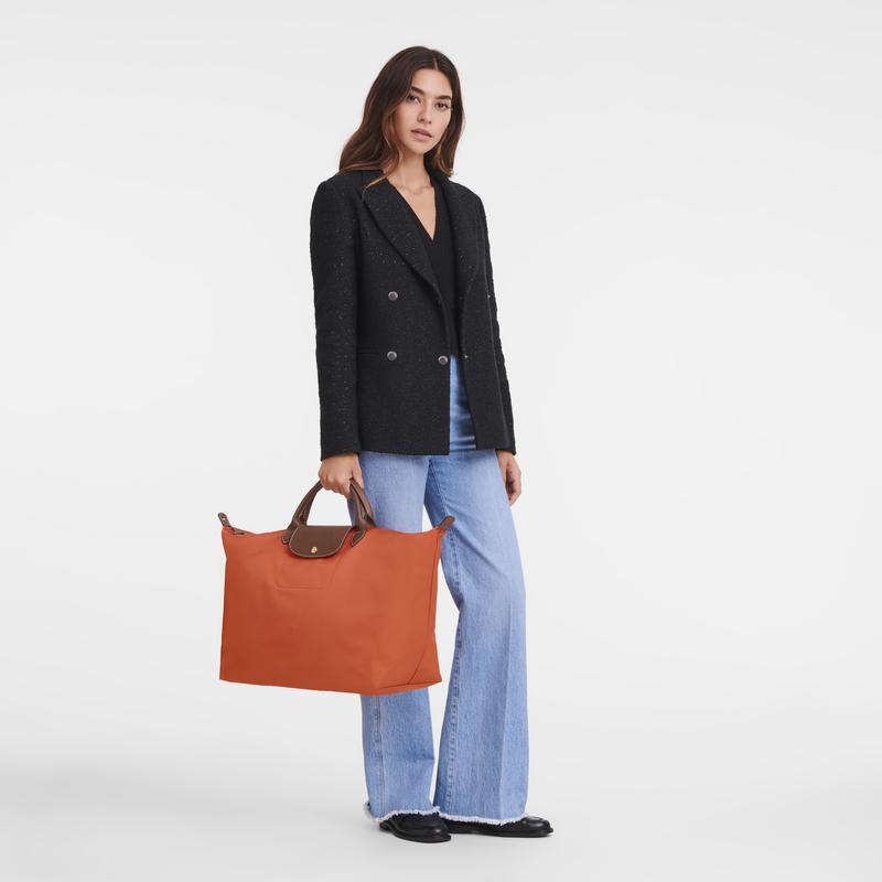 Bolsas de Viaje Longchamp Le Pliage Original S Mujer Naranjas | SNRL-15208