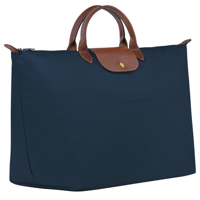 Bolsas de Viaje Longchamp Le Pliage Original S Mujer Azul Marino | ERVN-70986