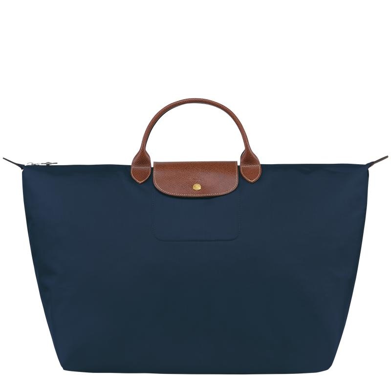 Bolsas de Viaje Longchamp Le Pliage Original S Mujer Azul Marino | ERVN-70986