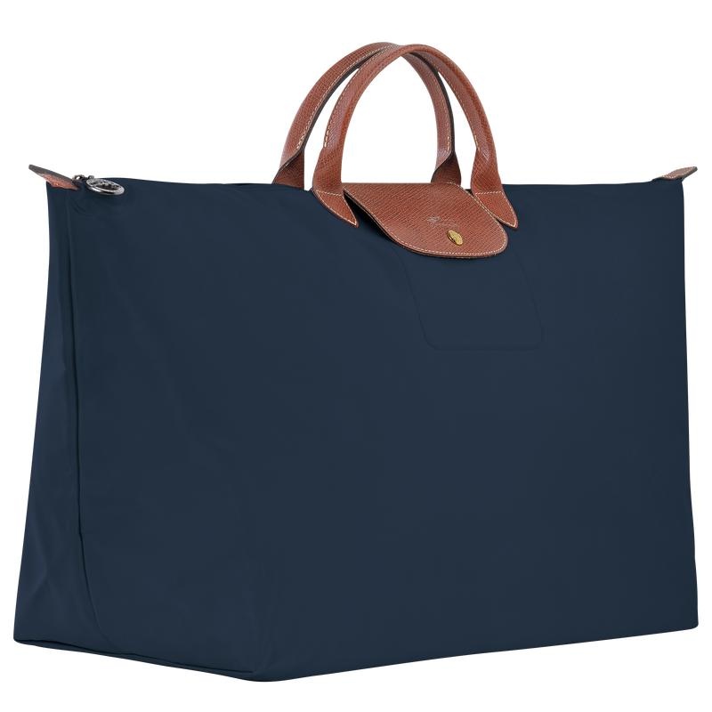 Bolsas de Viaje Longchamp Le Pliage Original M Mujer Azul Marino | ISMA-98475