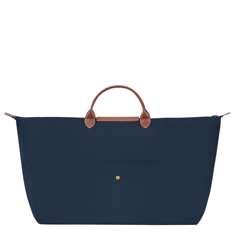 Bolsas de Viaje Longchamp Le Pliage Original M Mujer Azul Marino | ISMA-98475