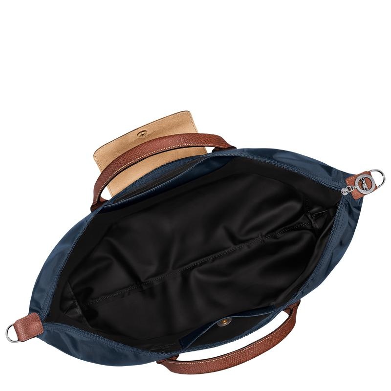 Bolsas de Viaje Longchamp Le Pliage Original expandable Hombre Azul Marino | EJVR-86103