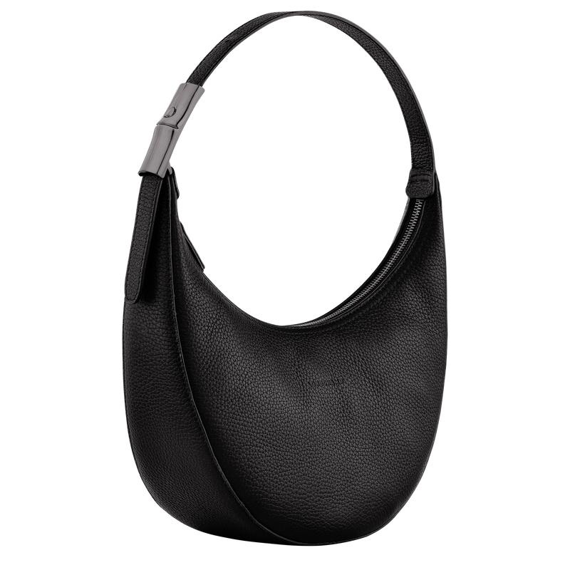 Bolso Hobo Longchamp Roseau Essential M Mujer Negros | AOWM-42963