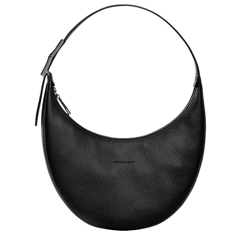 Bolso Hobo Longchamp Roseau Essential M Mujer Negros | AOWM-42963