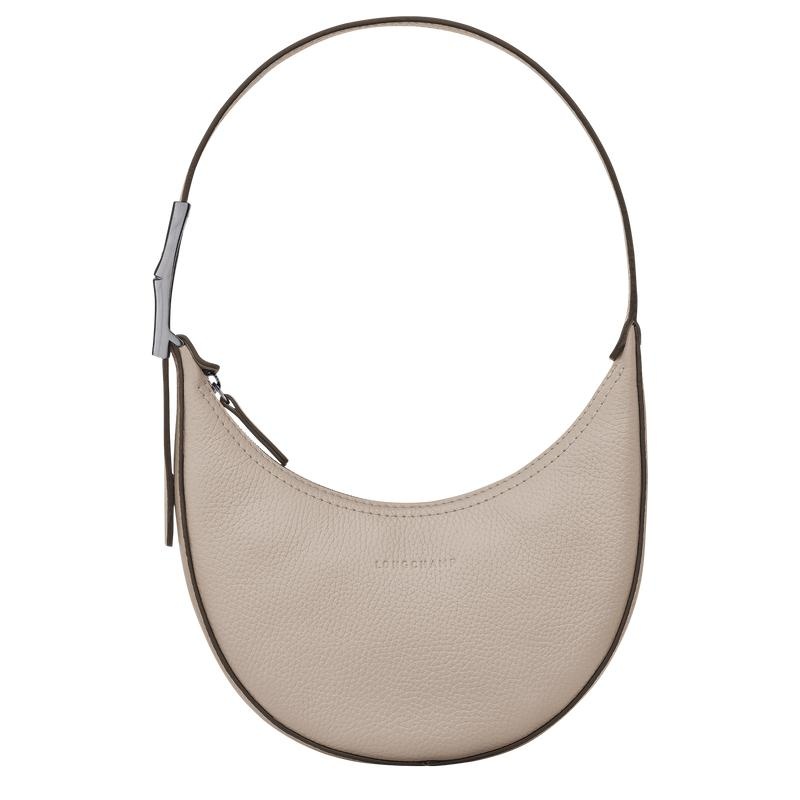 Bolso Hobo Longchamp Roseau Essential S Mujer Grises | RXGU-84721