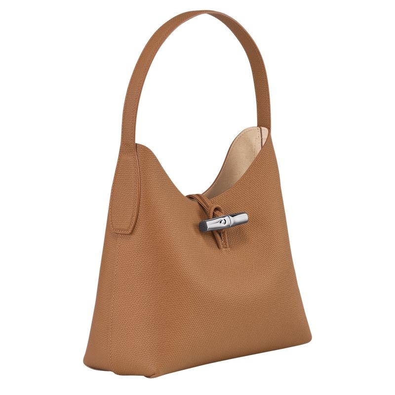 Bolso Hobo Longchamp Roseau M Mujer Marrom | EGPN-79124