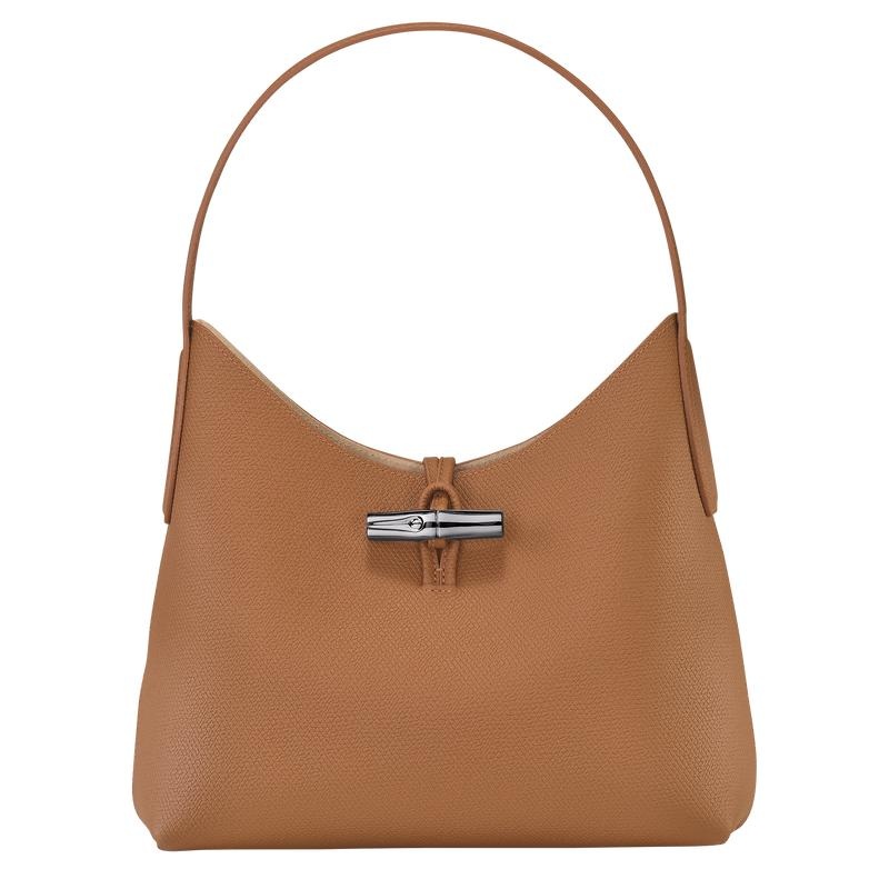 Bolso Hobo Longchamp Roseau M Mujer Marrom | EGPN-79124