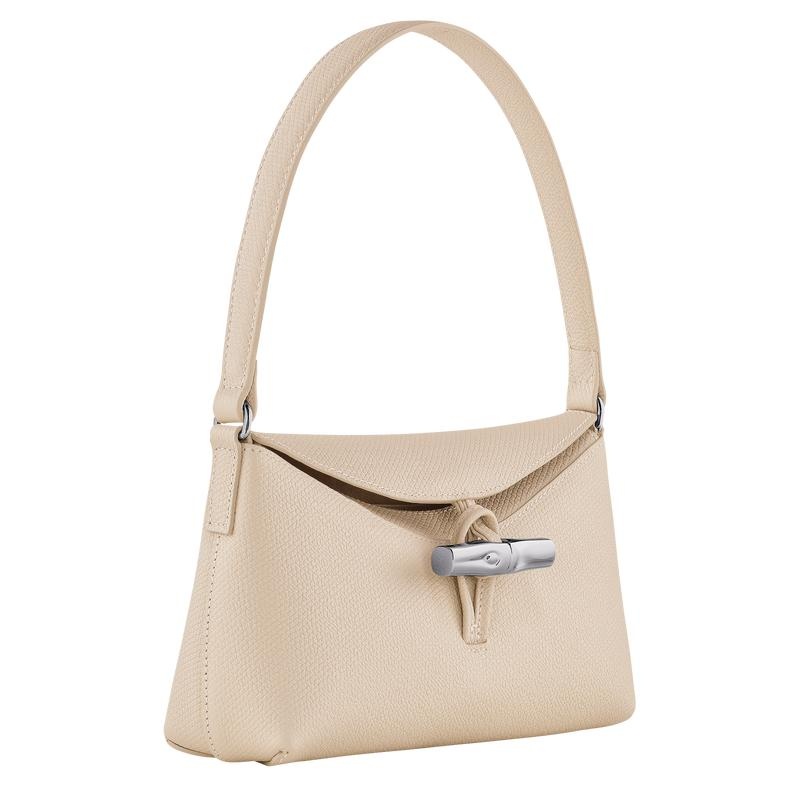 Bolso Hobo Longchamp Roseau S Mujer Blancos | GHDE-90657