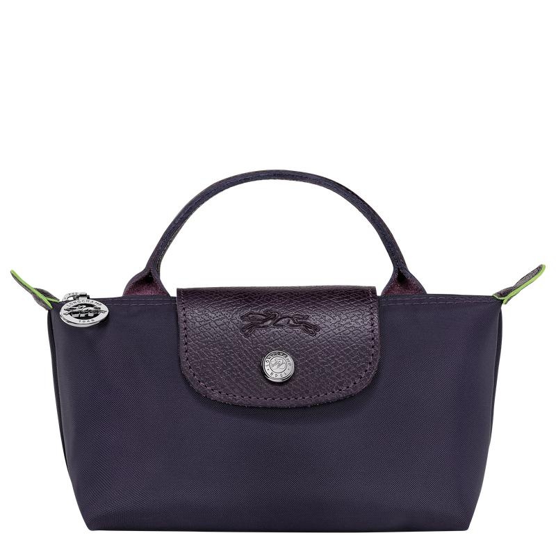 Bolso Pequeño Longchamp Le Pliage Green with handle Mujer Morados | HBMV-97320