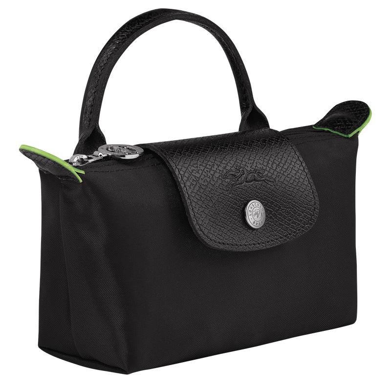 Bolso Pequeño Longchamp Le Pliage Green with handle Mujer Negros | FOPB-57820