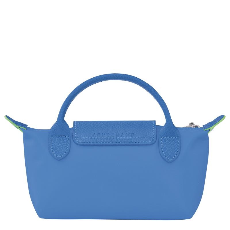 Bolso Pequeño Longchamp Le Pliage Green with handle Mujer Azules | MYCT-56219