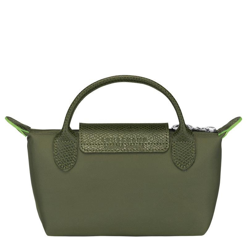 Bolso Pequeño Longchamp Le Pliage Green with handle Mujer Verdes | IYXN-10259