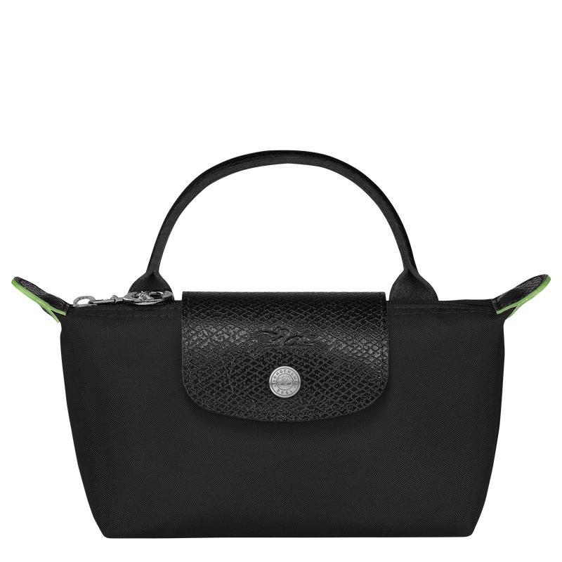 Bolso Pequeño Longchamp Le Pliage Green with handle Hombre Negros | FZTG-57483