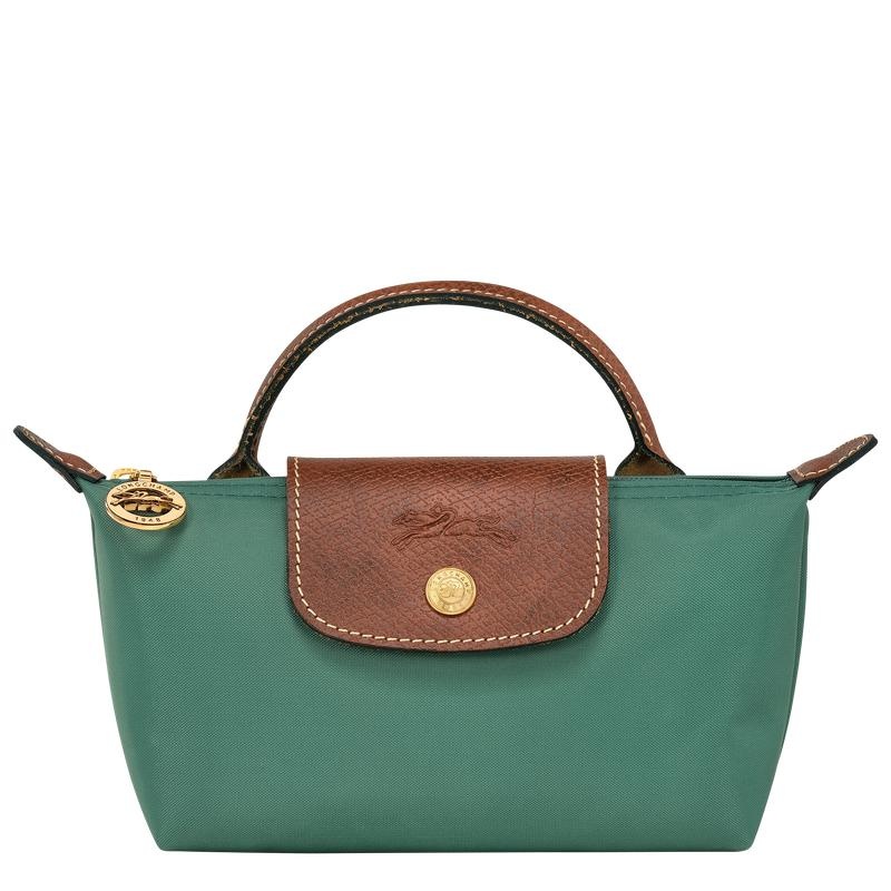 Bolso Pequeño Longchamp Le Pliage Original with handle Mujer Verdes | DLQC-87190