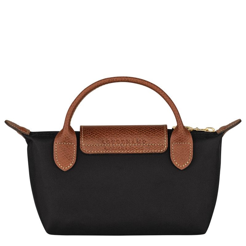 Bolso Pequeño Longchamp Le Pliage Original with handle Mujer Negros | JXRH-36104