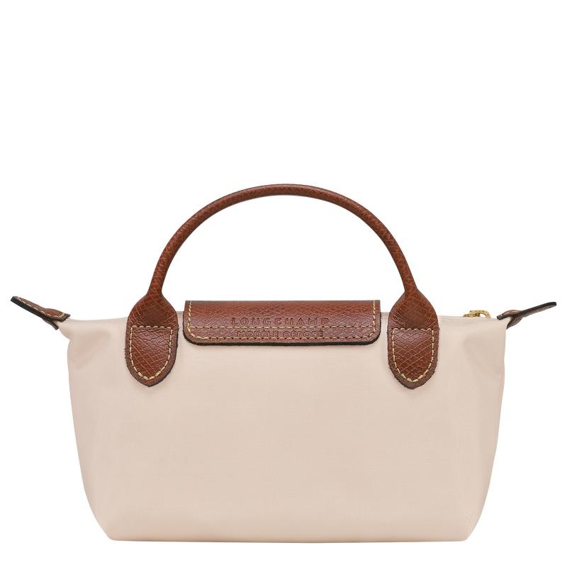 Bolso Pequeño Longchamp Le Pliage Original with handle Hombre Blancos | AZLB-49068