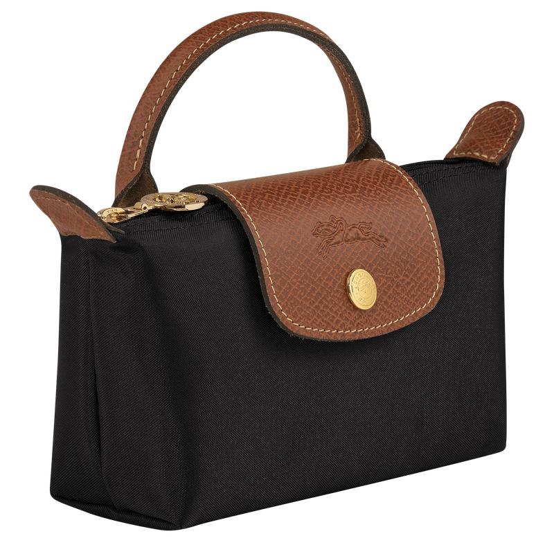 Bolso Pequeño Longchamp Le Pliage Original with handle Hombre Negros | VFZY-38752