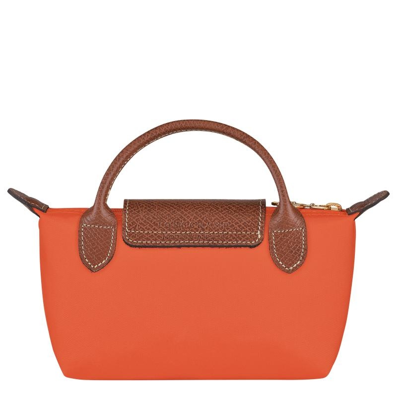 Bolso Pequeño Longchamp Le Pliage Original with handle Mujer Naranjas | LNBH-82069