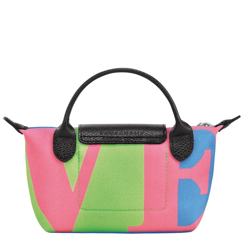 Bolso Pequeño Longchamp x Robert Indiana Mujer Rosas | ROKB-68520