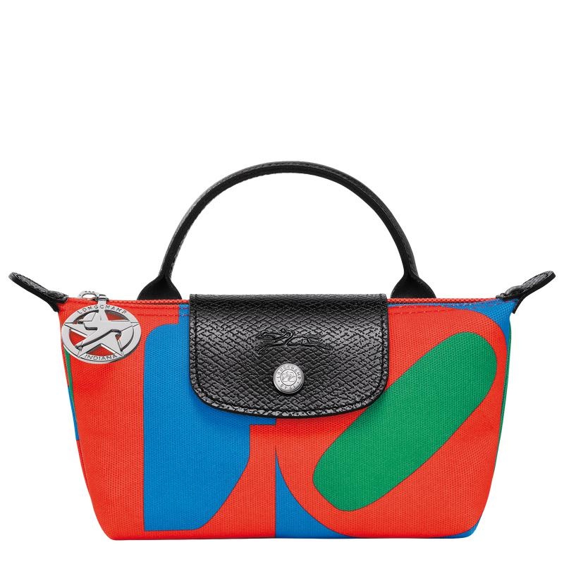 Bolso Pequeño Longchamp x Robert Indiana Mujer Red/Navy | UJYG-02495