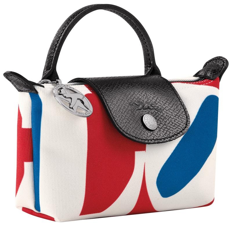 Bolso Pequeño Longchamp x Robert Indiana Mujer Blancos | NSEM-54786