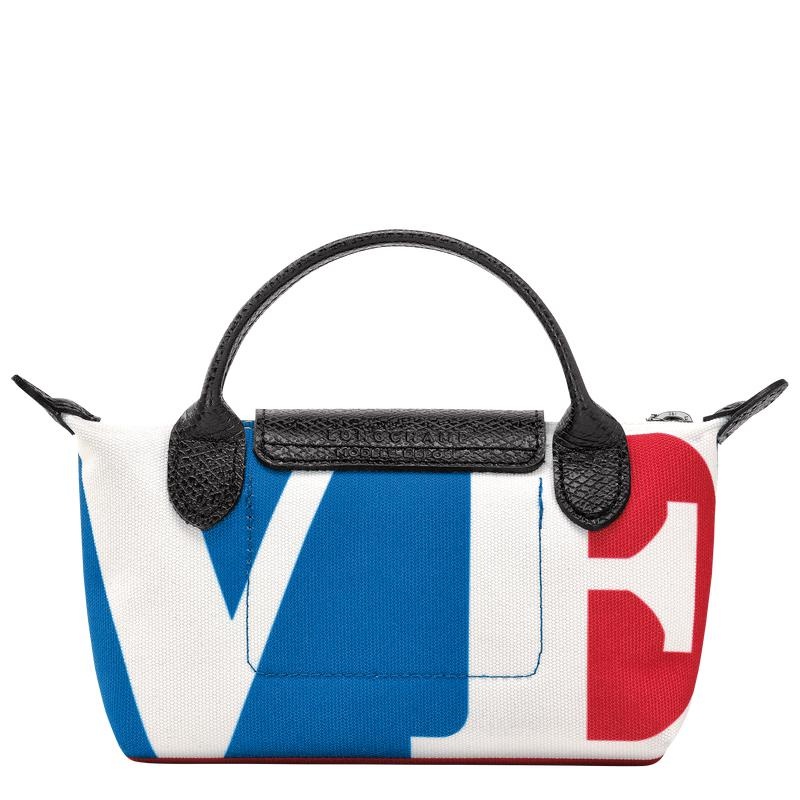 Bolso Pequeño Longchamp x Robert Indiana Mujer Blancos | NSEM-54786