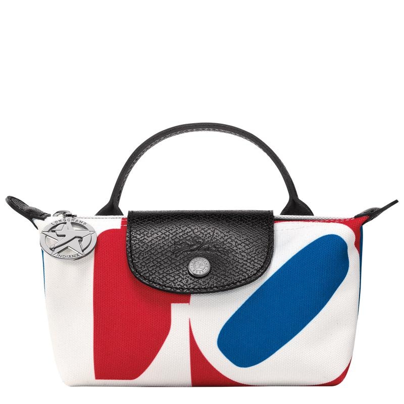 Bolso Pequeño Longchamp x Robert Indiana Mujer Blancos | NSEM-54786