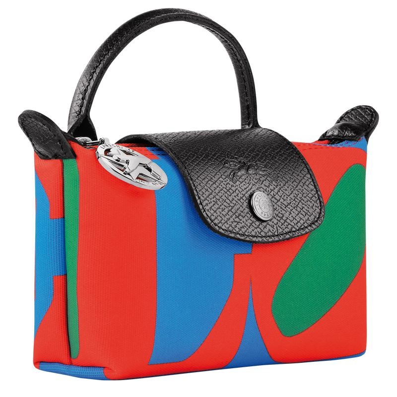 Bolso Pequeño Longchamp x Robert Indiana Hombre Red/Navy | DEAK-62718