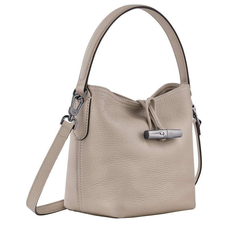 Bolso Saco Longchamp Roseau Essential XS Mujer Grises | NQCB-90183