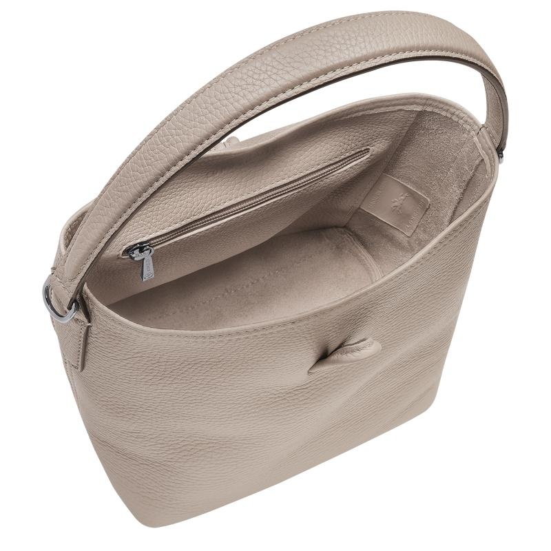 Bolso Saco Longchamp Roseau Essential XS Mujer Grises | NQCB-90183