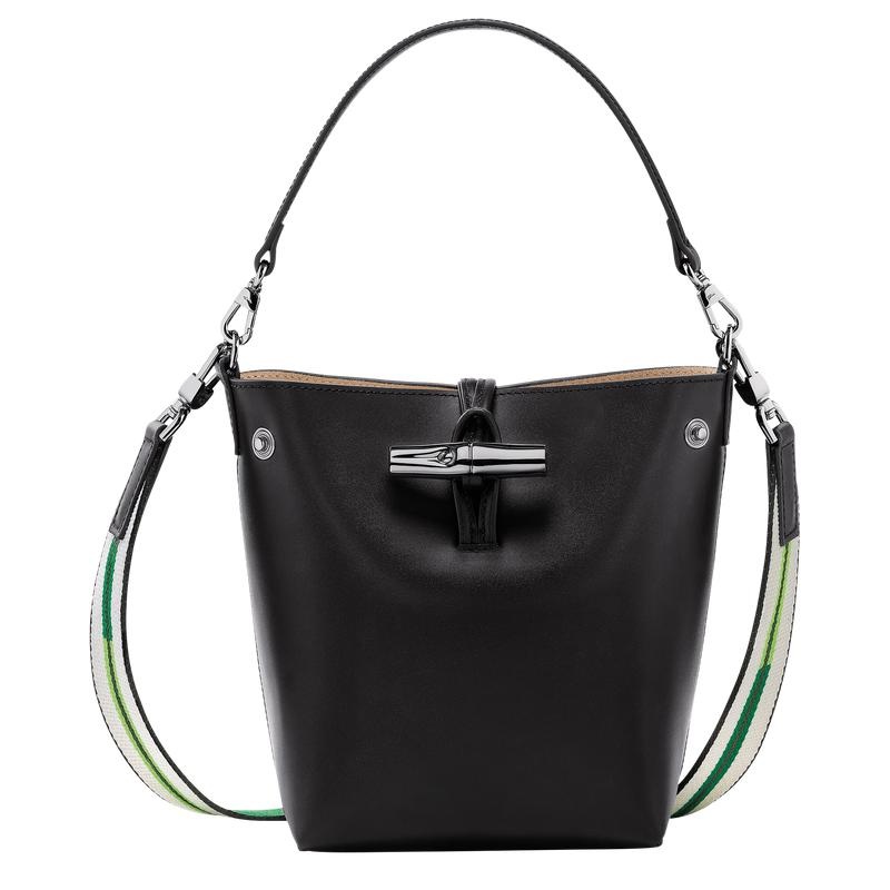 Bolso Saco Longchamp Roseau XS Mujer Negros | NZSJ-89502