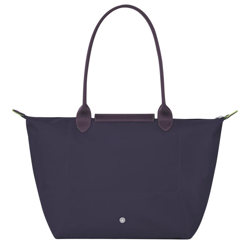 Bolso Tote Longchamp Le Pliage Green L Mujer Morados | MACW-49107