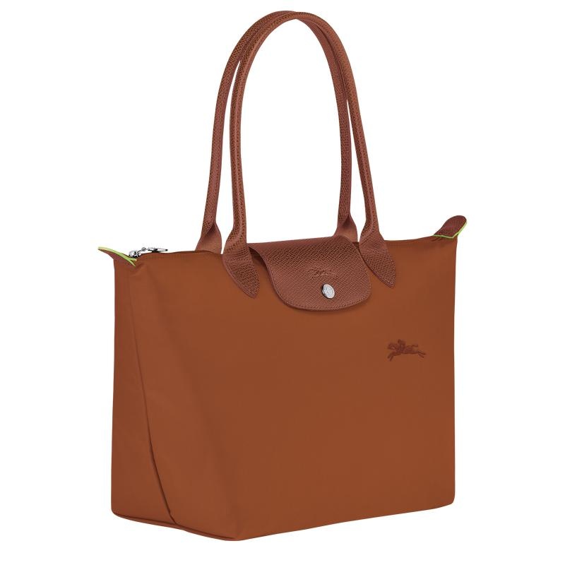 Bolso Tote Longchamp Le Pliage Green M Mujer Marrom | QCMH-70938