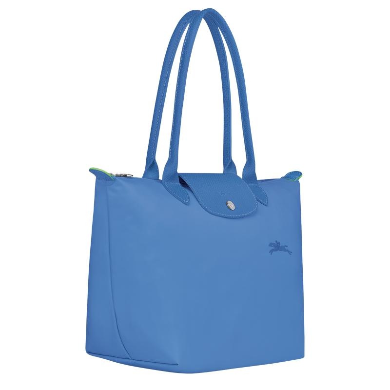 Bolso Tote Longchamp Le Pliage Green M Mujer Azules | NIYB-43589