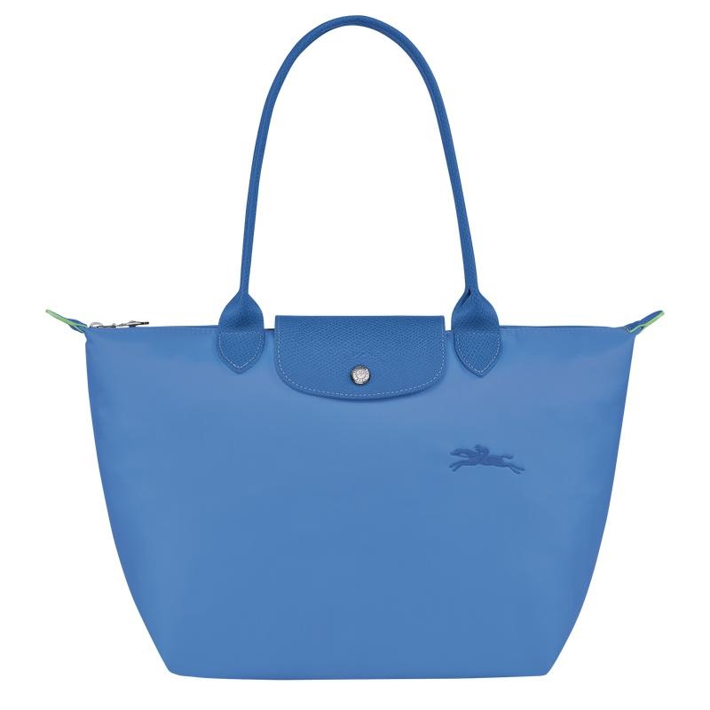 Bolso Tote Longchamp Le Pliage Green M Mujer Azules | NIYB-43589