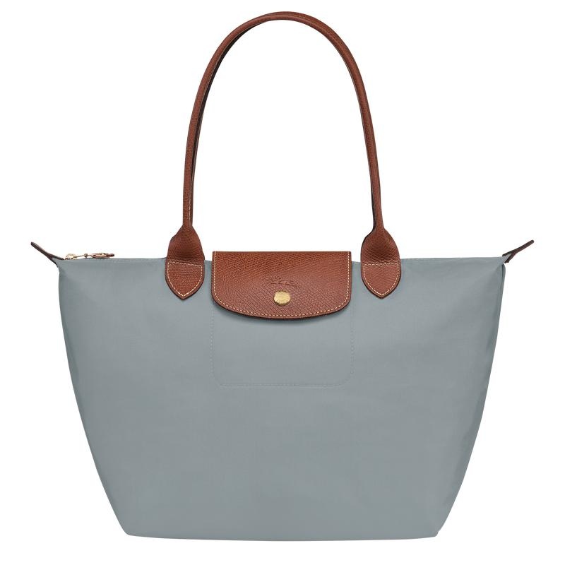 Bolso Tote Longchamp Le Pliage Original M Mujer Grises | QBNP-48127