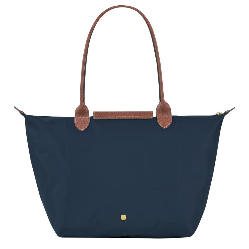 Bolso Tote Longchamp Le Pliage Original L Mujer Azul Marino | NTVI-74159