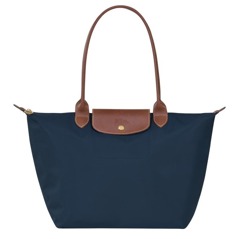 Bolso Tote Longchamp Le Pliage Original L Mujer Azul Marino | NTVI-74159