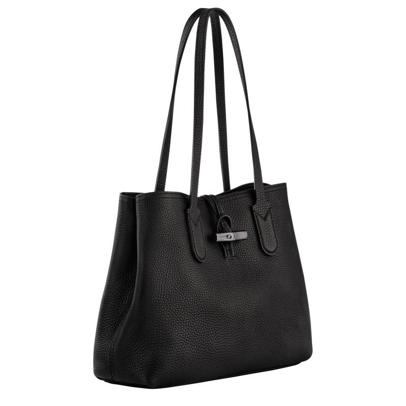 Bolso Tote Longchamp Roseau Essential M Mujer Negros | ZLIH-72154