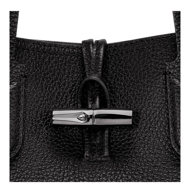 Bolso Tote Longchamp Roseau Essential M Mujer Negros | ZLIH-72154