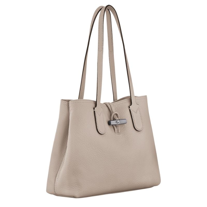 Bolso Tote Longchamp Roseau Essential M Mujer Grises | ZRQM-70316