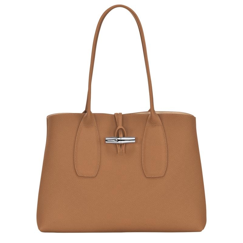 Bolso Tote Longchamp Roseau L Mujer Marrom | HVXJ-60132