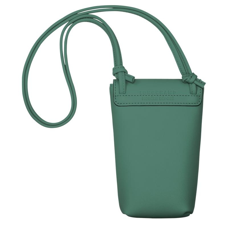 Funda Longchamp Le Pliage Xtra with leather lace Hombre Verdes | MEFR-04387