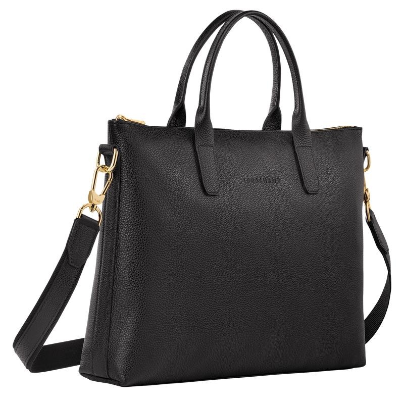 Maletín Longchamp Le Foulonné S Hombre Negros | PRYD-72436