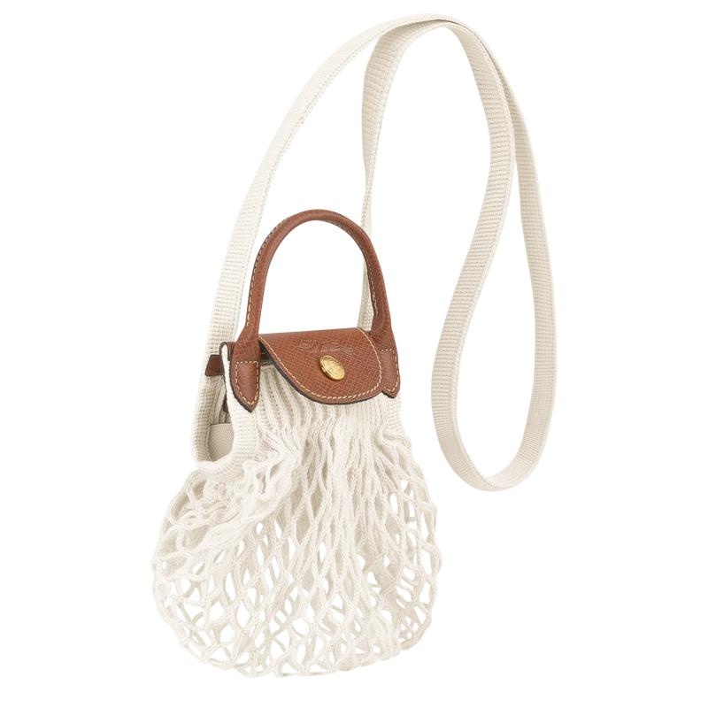 Mesh Bag Longchamp Le Pliage Filet XS Mujer Blancos | NRCA-05461