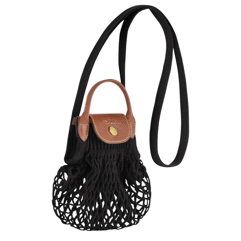 Mesh Bag Longchamp Le Pliage Filet XS Mujer Negros | AHQY-16398