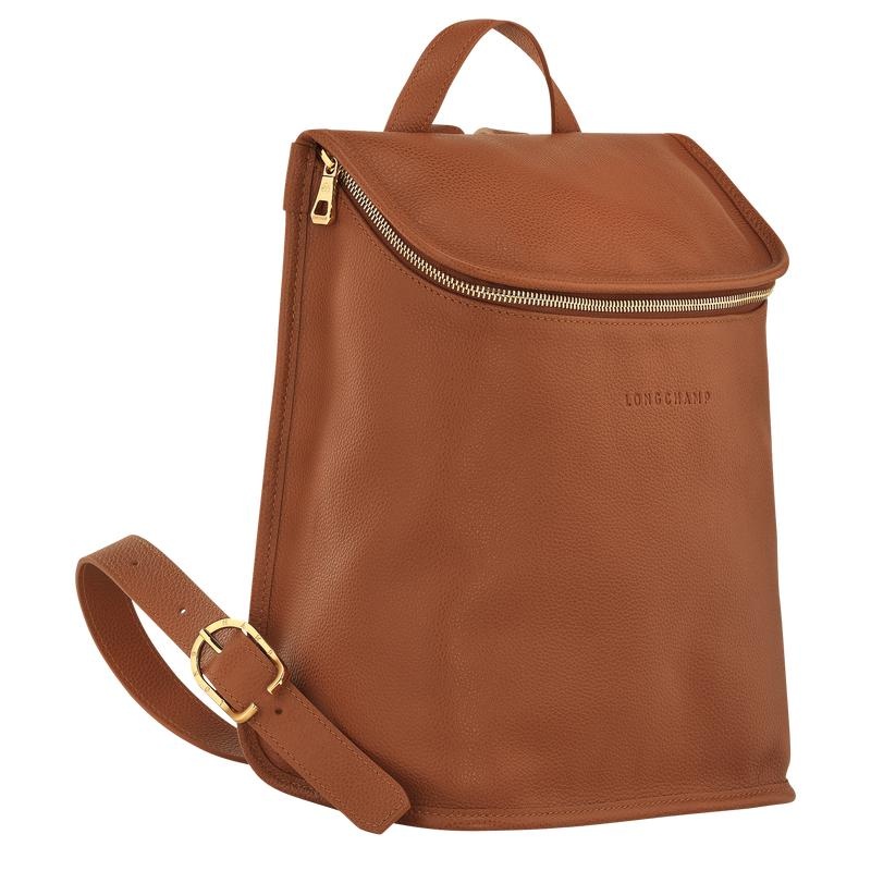 Mochilas Longchamp Le Foulonné Mujer Marrom | HPIO-95247