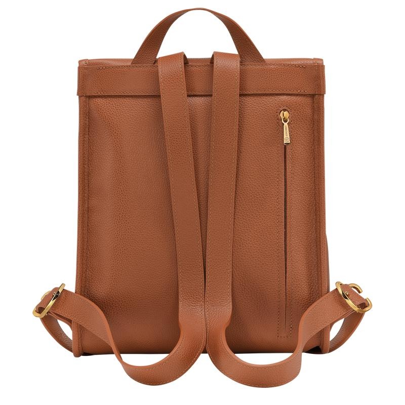 Mochilas Longchamp Le Foulonné Mujer Marrom | HPIO-95247